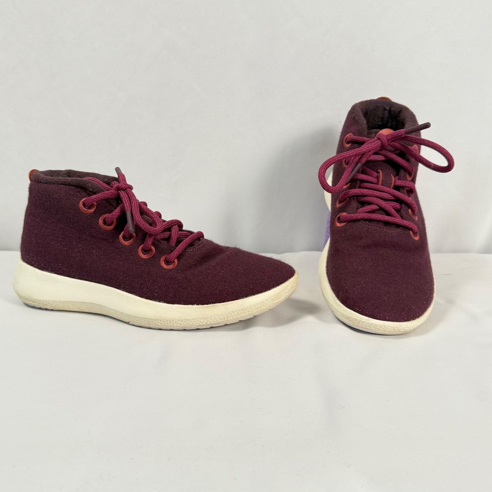 Allbirds Merino Wool Runner‎ Up Mizzles Sneakers Red Burgundy WRUMW8 Womens 8